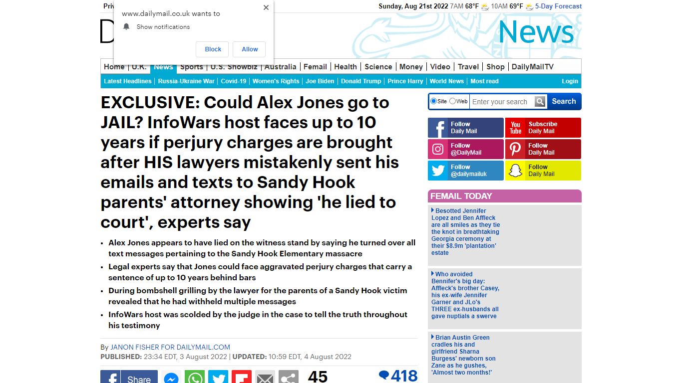 Could Alex Jones go to JAIL? InfoWars host may face up to 10 years ...